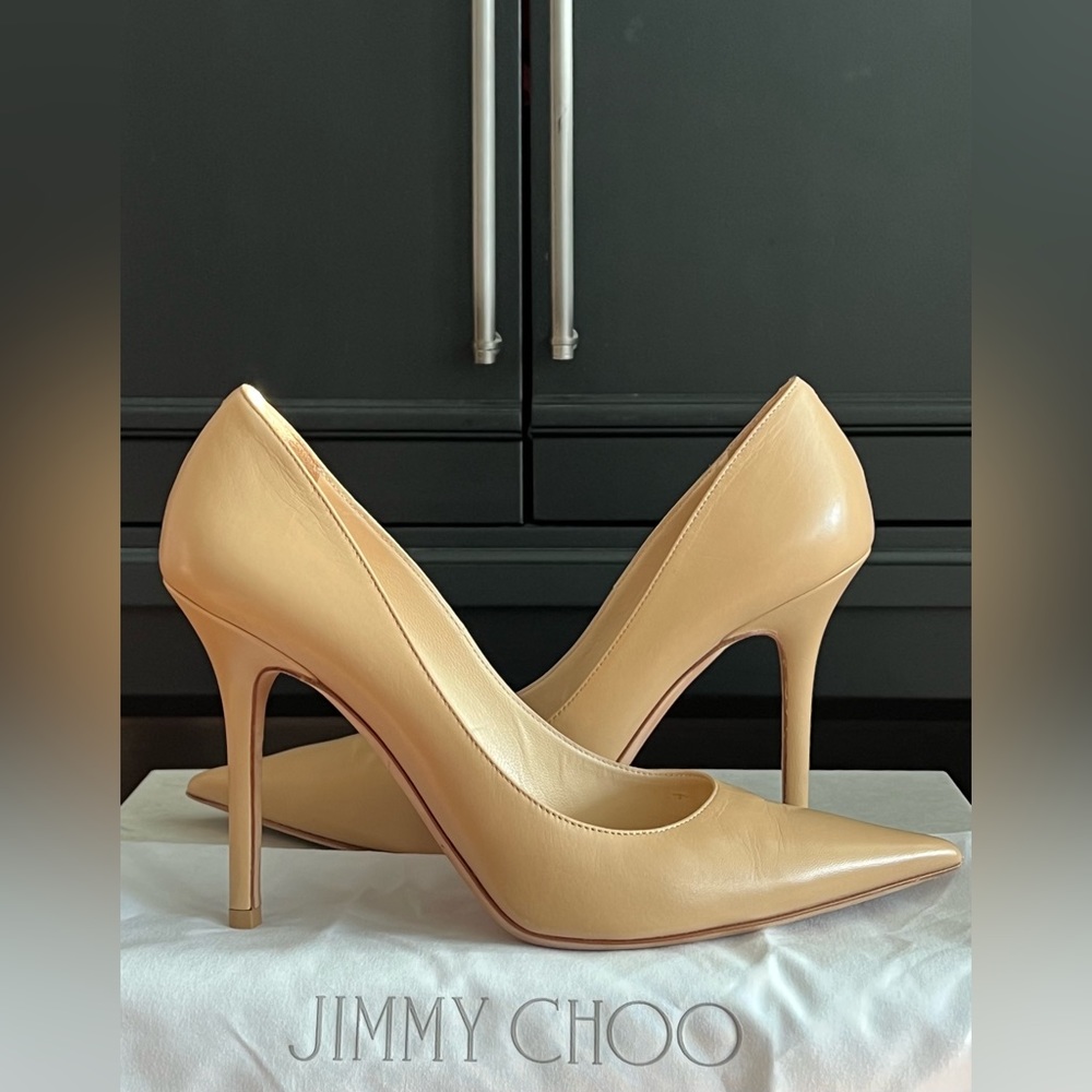 Jimmy Choo Abel kid leather- nude